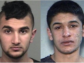 From left to right, Shakiel Basra, 21, and Amarpreet Samra, 21, are wanted by RCMP in connection to an alleged shooting that took place in Surrey, BC. on Sept. 15.