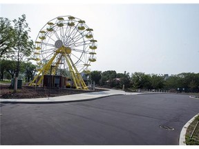 The new ferris wheel at the soon to be completed Kinsmen Park on July 6, 2015.