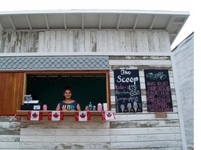 Tyra Wescoup is one of six First Nations youth employed by The Scoop, an ice cream stand that has recently popped up in Riversdale.