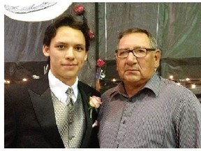 Kian Mike (the young man on the left) who died in a single vehicle roll over Oct. 22 near Duck Lake.