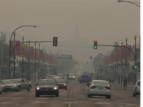 As smoke continues to fill Saskatoon skies, officials are warning people with respiratory illnesses to stay inside.