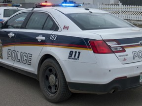 Saskatoon police are looking for a suspect after a man walked into a gas station armed with a screwdriver and demanded cash.