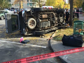 Traffic at a downtown intersection was diverted for much of the noon hour on Sept. 24, 2015, after a two-vehicle crash at Fourth Avenue and 24th Street.