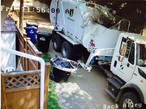 A security camera recently captured footage of a City of Saskatoon garbage truck driver crushing a back-alley trash can. The video shows the mechanical arm of the truck smashing the garbage can after the can was emptied.In a tweet, the City of Saskatoon said it was an “arm malfunction” and that the incident is under investigation. The city said the can has been replaced and owner has been contacted.