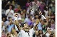 Novak Djokovic celebrates his win over Roberto Bautista Agut Monday, which put him in the quarter-finals of the U.S. Open. He has reached the quarters of every Grand Slam event since the 2009 French Open.