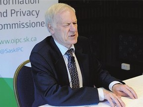 Privacy commissioner Ron Kruzeniski delivers his ndings