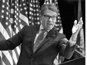 Republican presidential hopeful, former Texas governor Rick Perry, says lack of enforcement of existing gun laws is the problem.