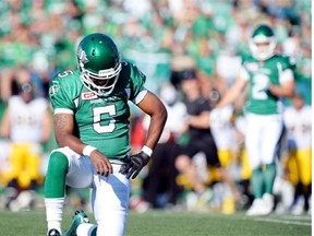 The Saskatchewan Roughriders are 0-6 with a listless defence and an offence reduced to third-string quarterbacks.