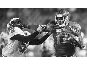 The Roughriders announced Tuesday that veteran receiver Jamel Richardson, right, is no longer with the team.