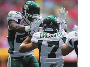 Roughriders slotback Weston Dressler is looking to energize the team in any way possible.