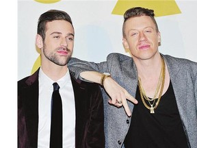 Ryan Lewis, left, with rapper Macklemore at a 2013 Grammy event.