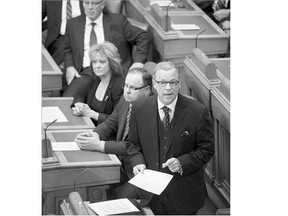 Saskatchewan Premier Brad Wall maintains his B- grade from columnist Murray Mandryk this year, because among other smart moves, he put a freeze on government salaries and travel.