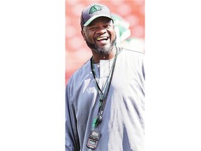 The Saskatchewan Roughriders' Bob Dyce is enjoying being the head coach for the first time at any level of tackle football.