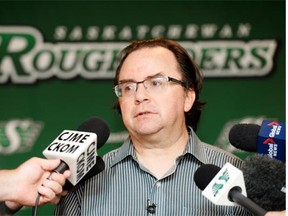 Saskatchewan Roughriders general manager Brendan Taman met the media on Monday.