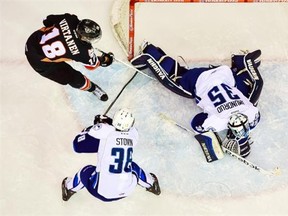 The Saskatoon Blades host the Calgary Hitmen at the SaskTel Centre, Saskatoon SK. February 8, 2015