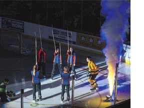 The Saskatoon Blades kick off Friday's home opener with a salute to this season's lineup.