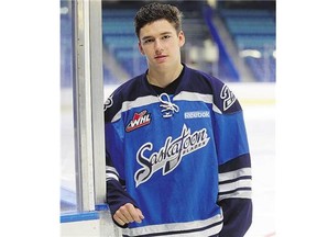 Saskatoon Blades player Libor Hajek was picked second overall in the Canadian Hockey League's 2015 import draft.
