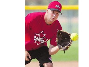 Saskatoon's Devon Mc- Cullough started for Team Canada Saturday at the World Softball Championships pitching three and two-thirds innings in a 10-2 win over Czech Republic.