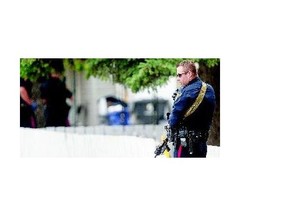 Saskatoon Police armed with rifles engage in a standoff at 4 Stanley Place on Monday