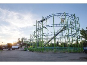 The Blitzer roller coaster will be a feature attraction at the Saskatoon Exhibition.