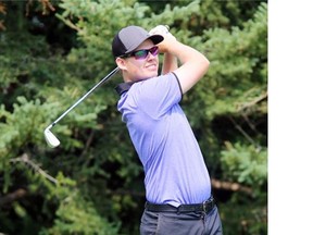 SASKATOON, SASK. JULY 6, 2015-Jheremy Ryde in the final group at the city men's golf championship at Riverside Golf and Country Club July 6, 2015 in Saskatoon. {RICHARD MARJAN/The StarPhoenix}