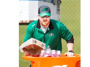 Roughriders assistant physical therapist Trevor Len started out as a hockey player.