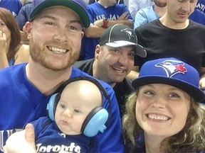 Corey and Tamara Armstrong with son Archer.