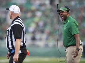 Saskatchewan Roughriders head coach Corey Chamblin