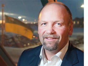 Former NHL hockey player Wendel Clark poses for a photograph following an announcement of new inductees for the Saskatchewan Hockey Hall of Fame at Sasktel Centre in Saskatoon, SK on Saturday, January 17th, 2015.