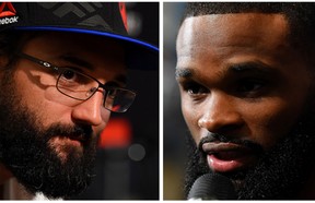 Johny Hendricks (left) and Tyron Woodley