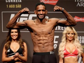 Neil Magny of the U.S., pictured, will battle Erick Silva in a new second-from-the-top contest on the Aug. 23 fight night card at SaskTel centre.