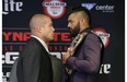Tito Ortiz and Bellator MMA light heavyweight champion Liam McGeary squared off prior to their title bout on Sept. 19, 2015 at Dynamite