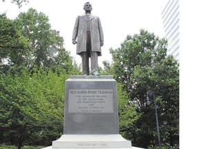 A statue honours former South Carolina governor and U.S. senator Ben Tillman on the grounds of the Statehouse. Some want the statue to also mention Tillman's violent segregationist views and role in the Hamburg Massacre.