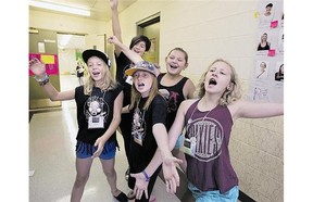 These girls rock at the weeklong music camp for young girls. They will showcase their talents at the Broadway on Saturday.