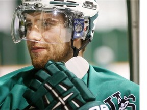 University of Saskatchewan hockey Huskie Andrew Johnson on Oct. 14, 2015 in Saskatoon.