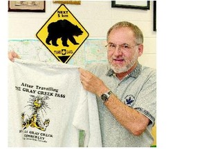 University of Saskatchewan professor Richard Long with mementos he has collected after hiking the B.C. portion of the TransCanada Trail from west to east over the course of the past eight years.