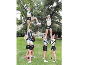 Various clubs had displays and tours Wednesday to aid in familiarization with the university, including the U of S cheering squad, which gave small demonstrations in the Bowl.