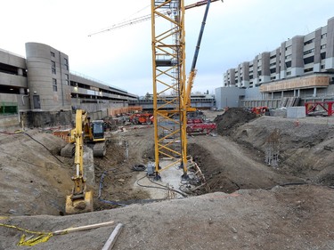 Construction of the Children's Hospital in Saskatoon is underway, November 17, 2015.