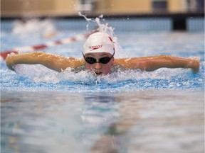 Samantha Ryan swims at the Shaw Centre on Friday, October 2nd, 2015.