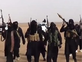 An image grab taken from a propaganda video from ISIL