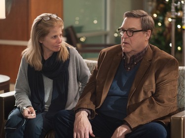 Director Jessie Nelson and actor John Goodman as Sam on the set of  "Love the Coopers."