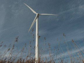 SaskPower's Cypress wind power facility near Gull Lake.