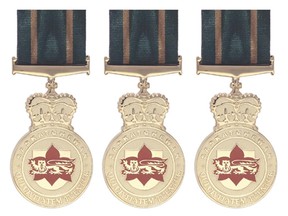 Saskatchewan Protective Services Medals.