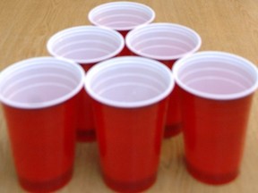 Traditional red cups, usually used for beer pong, can be seen in this Postmedia News file photo.