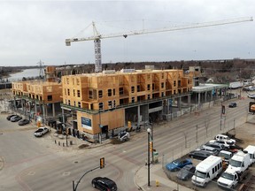 SASKATOON, SASK.-APR. 14, 2015-The Banks is under construction at the intersection of Avenue B and 19th Street at the intersection of  on April 14, 2015. {RICHARD MARJAN/STARPHOENIX}