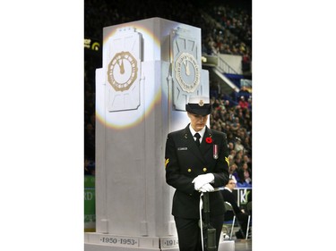 The largest indoor Remembrance Day service in Canada was held at SaskTel Centre in Saskatoon, November 11, 2015.