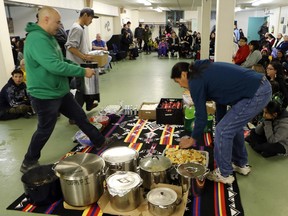 A feast was held at Wesley United Church on Nov. 25, 2015 in Saskatoon to honour the anniversary of Neil Stonechild's death 25 years ago.