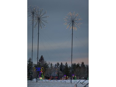 The 17th sparkling season of the BHP Billiton Enchanted Forest opened with an official Light Up the Forest Ceremony at this year's new display, November 19, 2915. Once again funds raised over the holidays go to the Saskatoon City Hospital Foundation and the Saskatoon Zoo Foundation.
