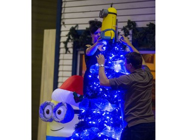 The Western Development Museum comes alive with the set-up for the annual Festival of Trees fundraiser for City Hospital, November 19, 2015. The festival opens this weekend and goes on for the week.