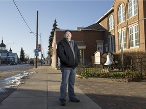 Jason Roy, friend of Neil Stonechild, poses for a photo at St George's Parish on Sunday, November 22, 2015. Roy is organizing a feast for Wednesday, the 25th anniversary of Stonechild's death.